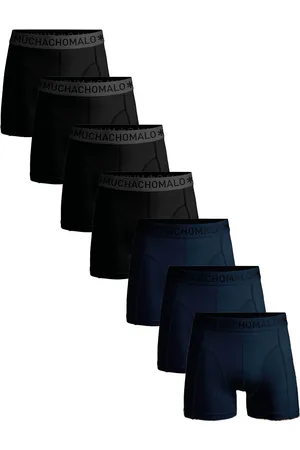 Muchachomalo Men 7-Pack Boxer Shorts Solid