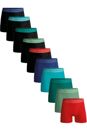 Muchachomalo Men 10-Pack Boxer Shorts Solid