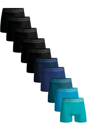 Muchachomalo Men 10-Pack Boxer Shorts Solid