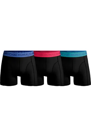 Muchachomalo Men 3-Pack Boxer Shorts Solid