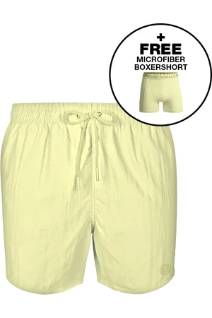 Muchachomalo Jongens Zwembroek Geel + Gratis Microfiber boxershort