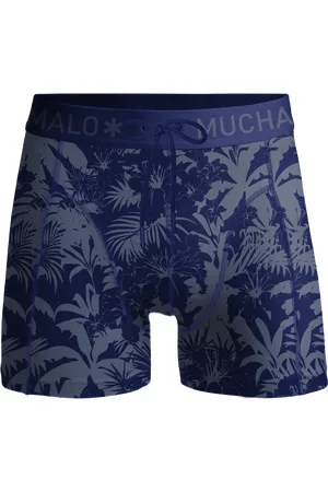 Muchachomalo Heren Strakke Zwembroek Print Blauw