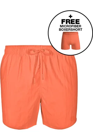 Muchachomalo Jongens Zwembroek Oranje + Gratis Microfiber boxershort
