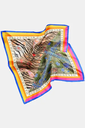 MUCHO GUSTO ® Luxe Zijden Sjaal Burano Wild Nature