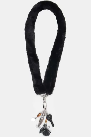 MUCHO GUSTO Zwarte Elegante Nepbond Ketting