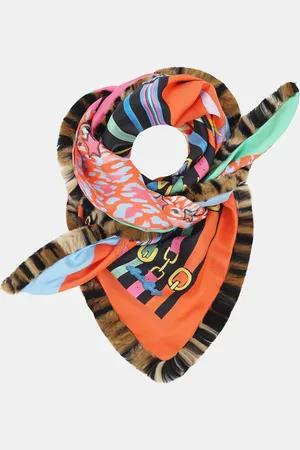 MUCHO GUSTO ® Sjaal St. Tropez Faux Fur Multicolor Patchwork