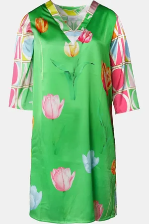 MUCHO GUSTO ® Jurk Genova Tulpen Patroon