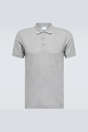 Burberry grey 2025 polo shirt