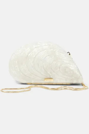 Simkhai Bridal Bridget Pearl shell clutch