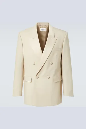Saint Laurent Double-breasted wool tuxedo jacket