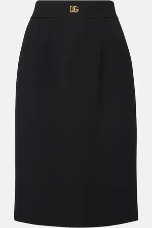 Dolce & Gabbana DG virgin wool pencil skirt