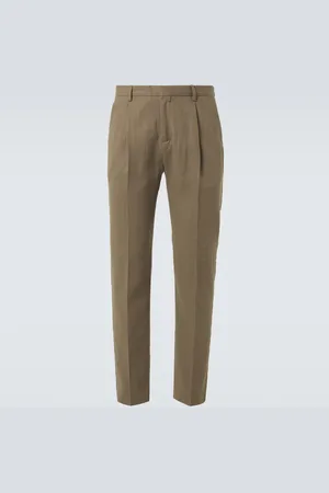 Sunspel Striped cotton tapered pants