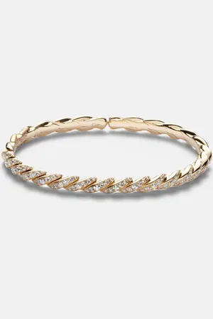 David Yurman Sculpted Cable Flex 18kt bracelet with diamonds