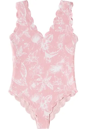 Marysia Charleston floral scalloped swimsuit