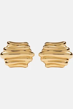 Khaite Crema 18kt -plated earrings