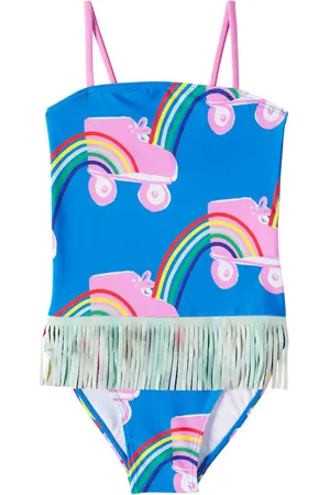 Stella McCartney Printed ruffled swimsuit