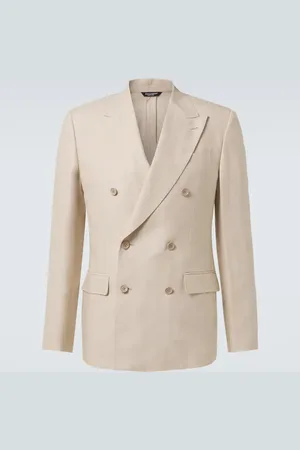 Dolce & Gabbana Double-breasted linen blazer