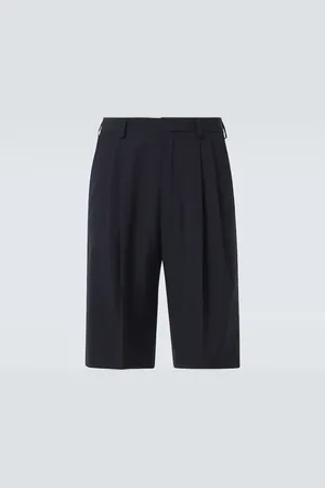 DRIES VAN NOTEN High-rise wool shorts