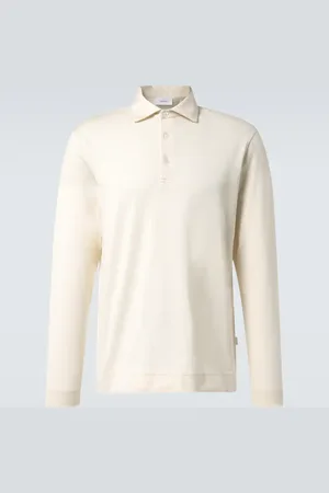 LARDINI Cotton and silk polo sweater