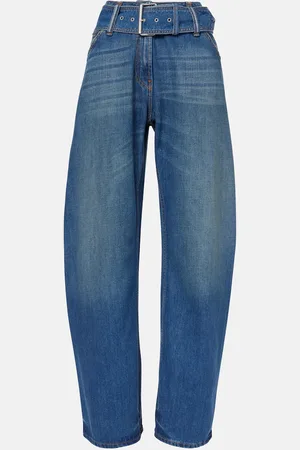 Acne Studios Belted low-rise wide-leg jeans