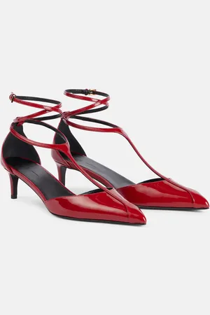 Khaite Mia 45 patent leather pumps