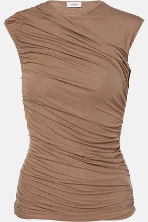 AGOLDE Ester ruched tank top