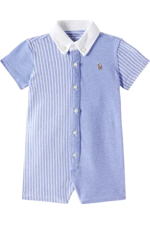 Ralph Lauren Baby patchwork cotton piquÃ© playsuit