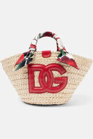 Dolce & Gabbana Kendra Small straw basket bag