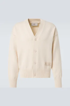 Ami Cotton and wool cardigan