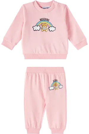 Moschino Baby jersey sweatshirt and sweatpants set