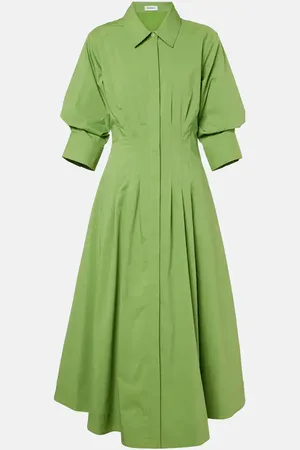 Simkhai Jazz cotton-blend poplin midi dress