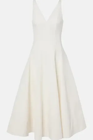 Staud Bridal Marieta cotton-blend midi dress