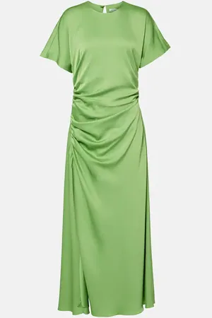 Simkhai Marabella ruched satin maxi dress