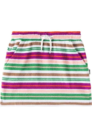 Molo Bethany striped cotton-blend skirt