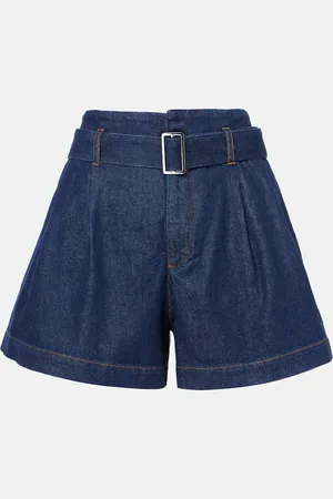 Frame The Paper Bag belted denim shorts