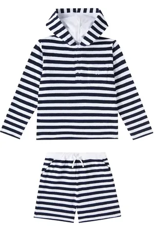 PATACHOU Cotton-blend terry hoodie and shorts set