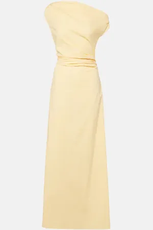 Staud Phare one-shoulder cotton maxi dress