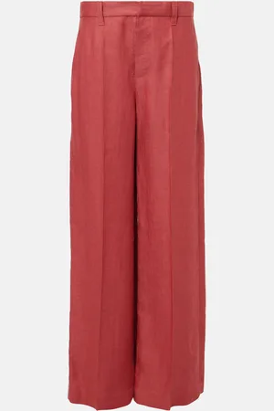 Brunello Cucinelli Hemp and linen wide-leg pants