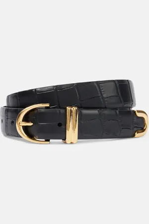 Khaite Bambi croc-effect leather belt