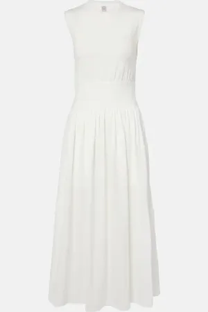 Totême Cotton jersey midi dress