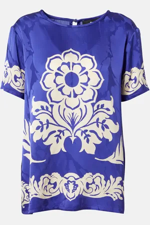 Etro Floral satin top