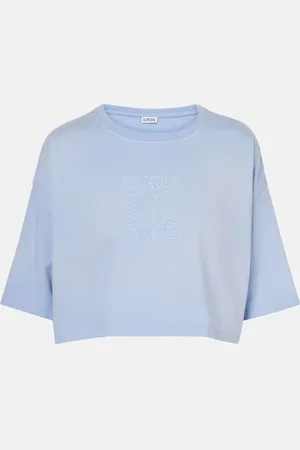 Loewe Anagram cropped cotton jersey T-shirt