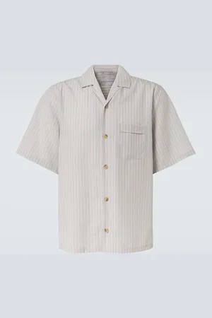King & Tuckfield Striped bowling shirt