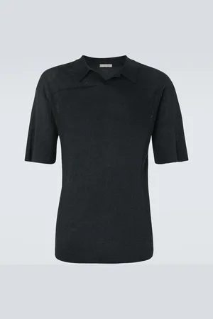 The Row Reggie linen-blend polo shirt