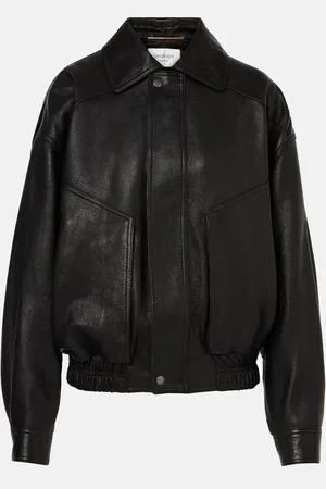 Saint Laurent Leather bomber jacket