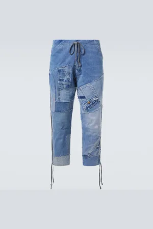 GREG LAUREN Patchwork straight jeans