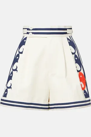 ALÉMAIS Marine printed cotton shorts