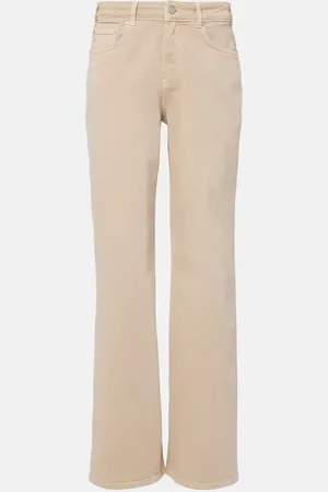 AG Jeans New Baggy mid-rise wide-leg jeans