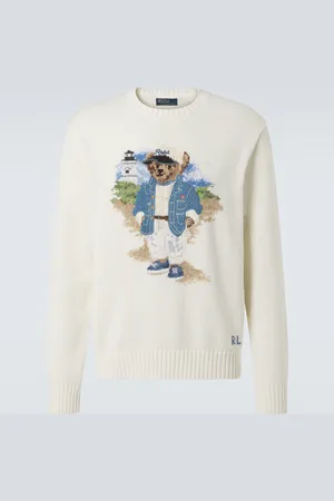 Ralph Lauren Polo Bear intarsia cotton sweater