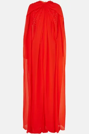 Givenchy Caped embellished silk gown